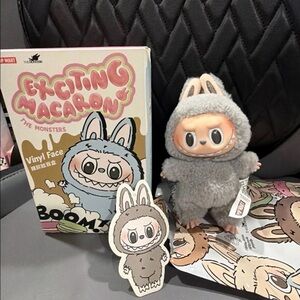 Pop Mart Exciting Macaron Sesame Bean Labubu Original Authentic
